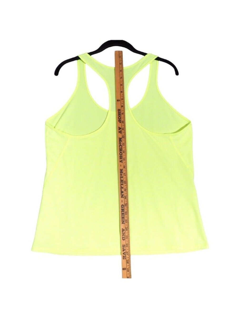 Ideology Neon Yellow Racerback Tank Top XL Polyester Spandex Womens Sleeveless A - Picture 8 of 8